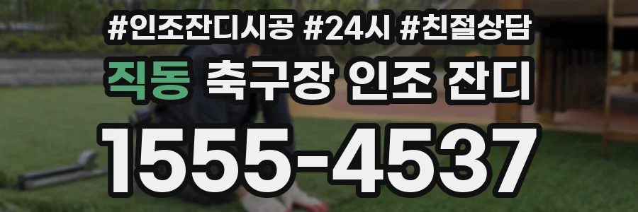 직동 축구장 인조 잔디