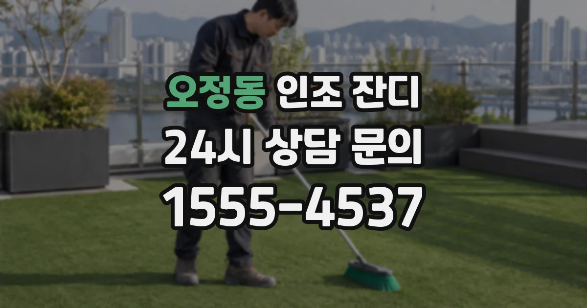 오정동 인조 잔디