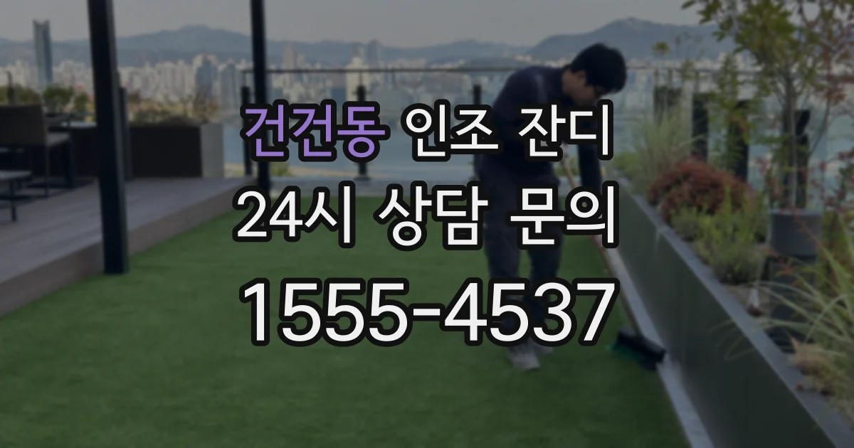 건건동 인조 잔디