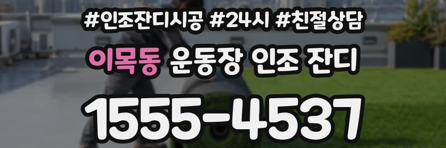 이목동 운동장 인조 잔디