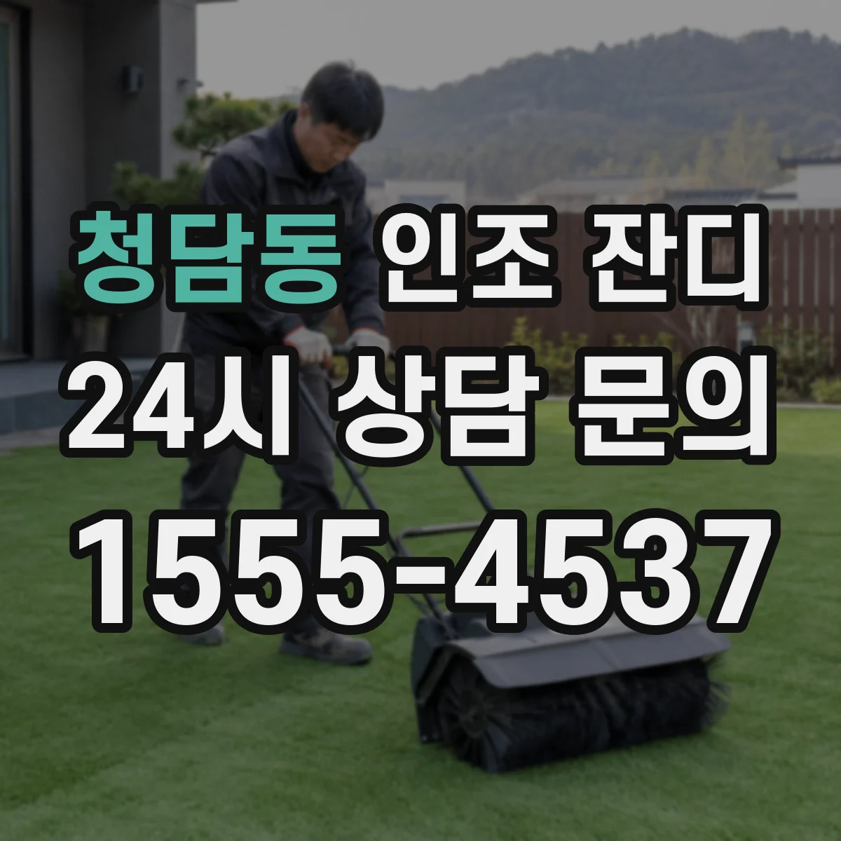 청담동 인조 잔디