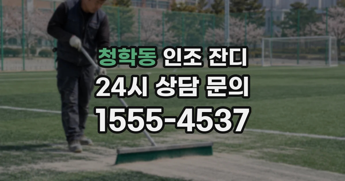 청학동 인조 잔디