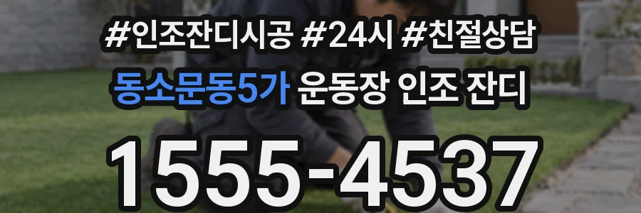 동소문동5가 운동장 인조 잔디