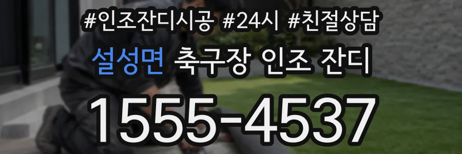 설성면 축구장 인조 잔디