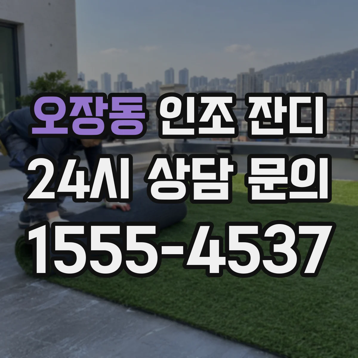 오장동 인조 잔디