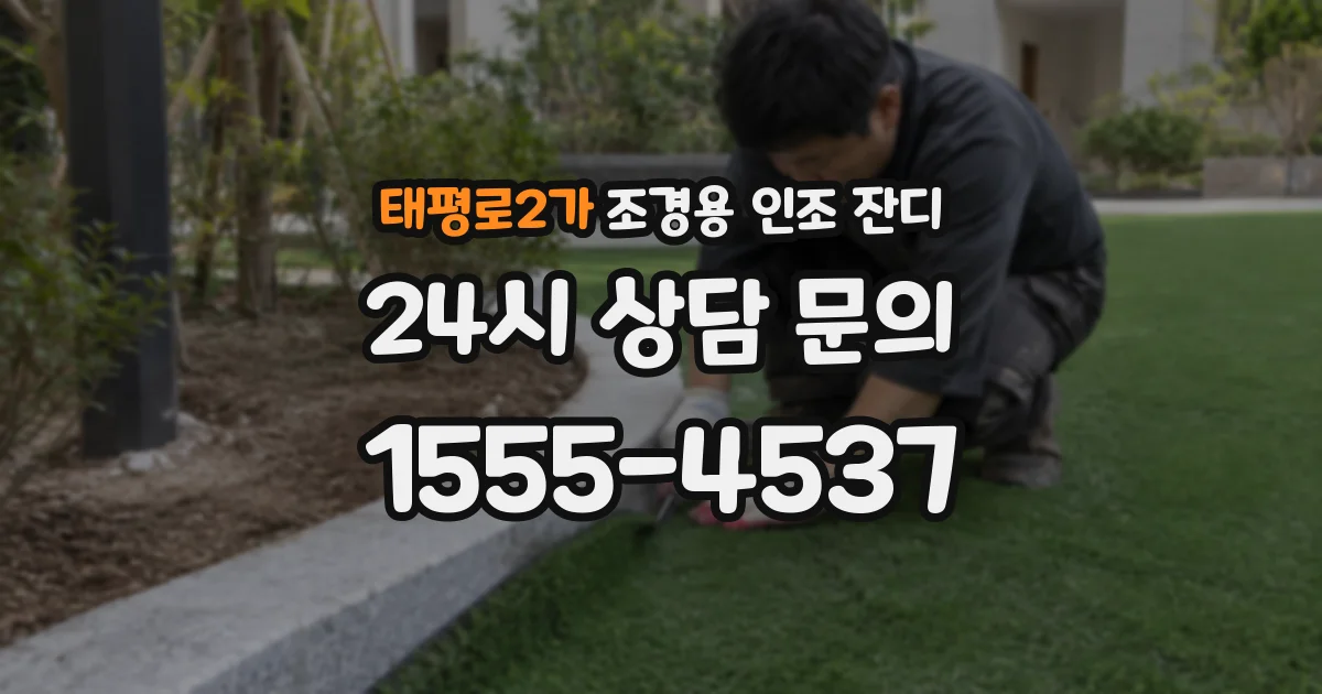 태평로2가 조경용 인조 잔디