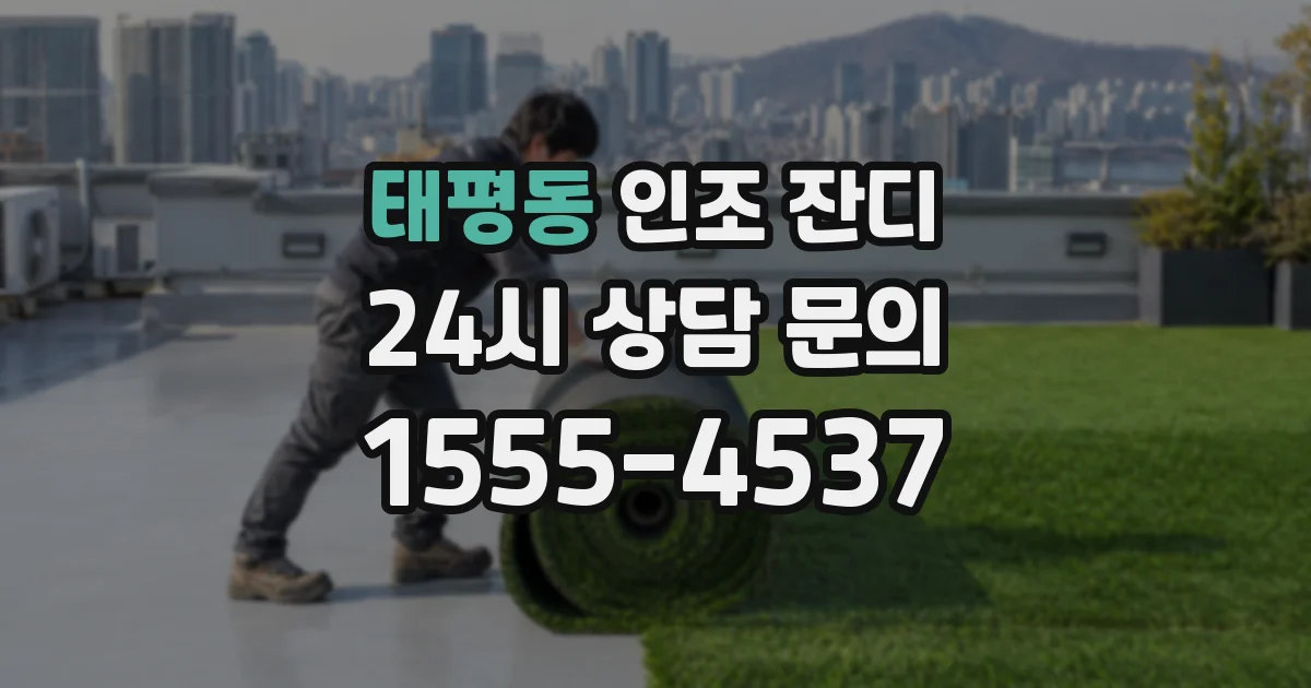 태평동 인조 잔디