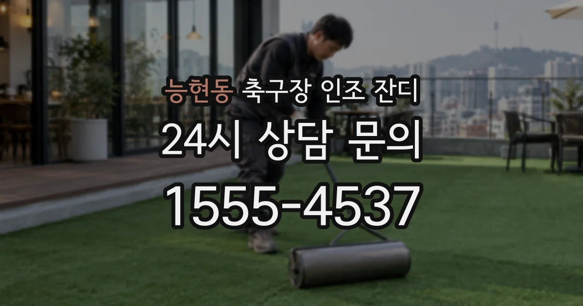 능현동 축구장 인조 잔디