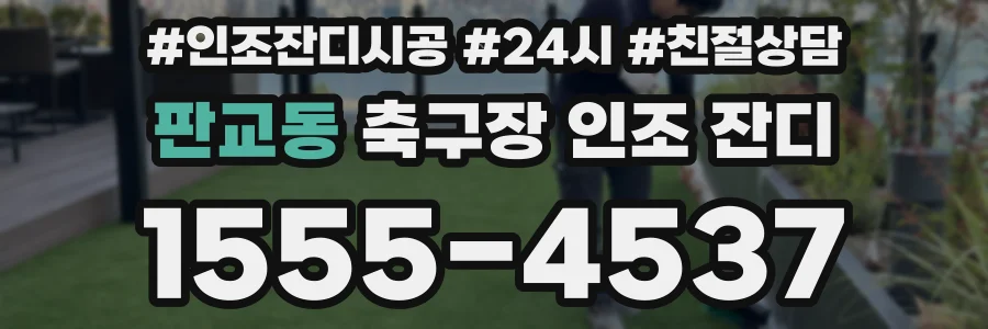 판교동 축구장 인조 잔디