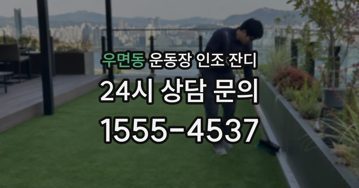우면동 운동장 인조 잔디