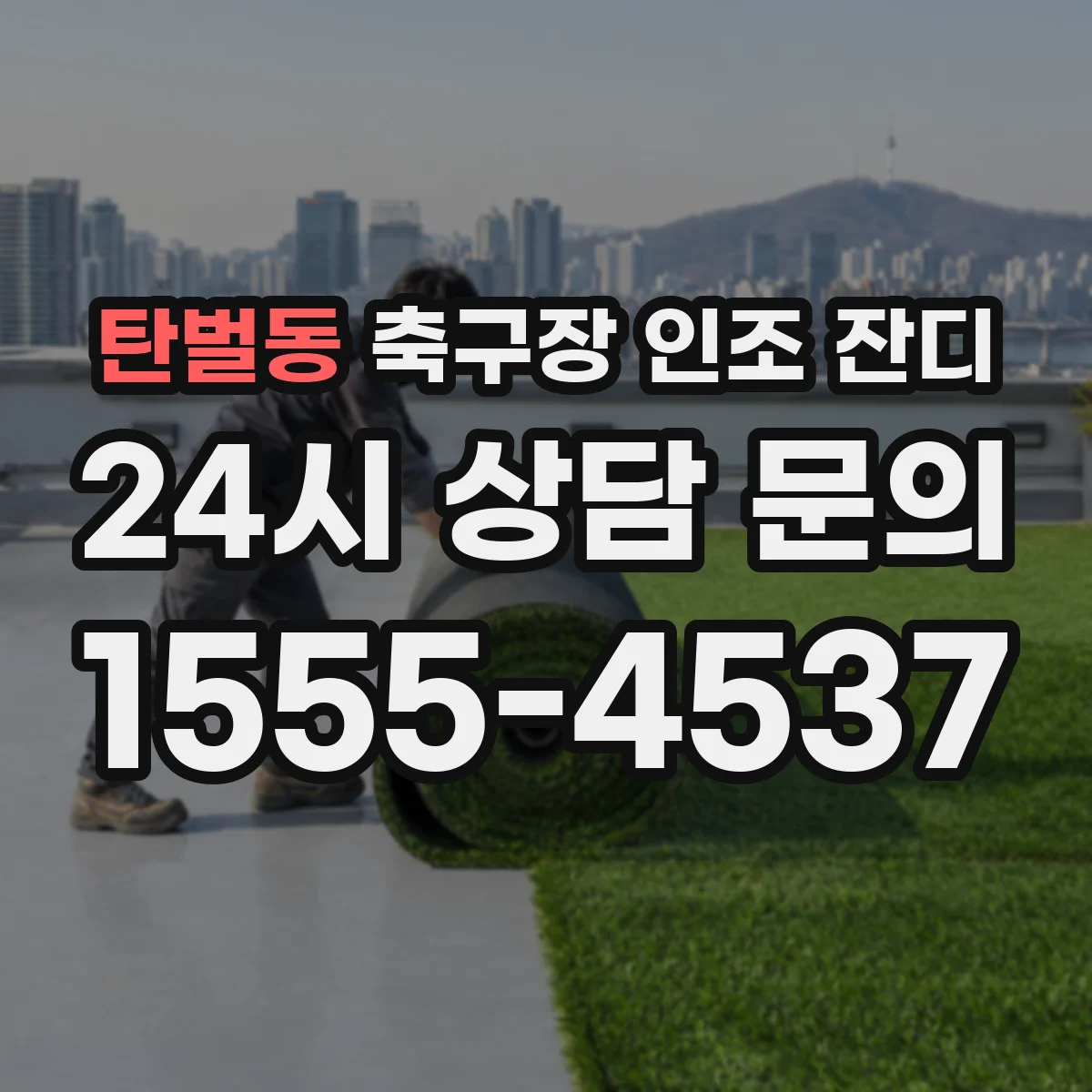탄벌동 축구장 인조 잔디