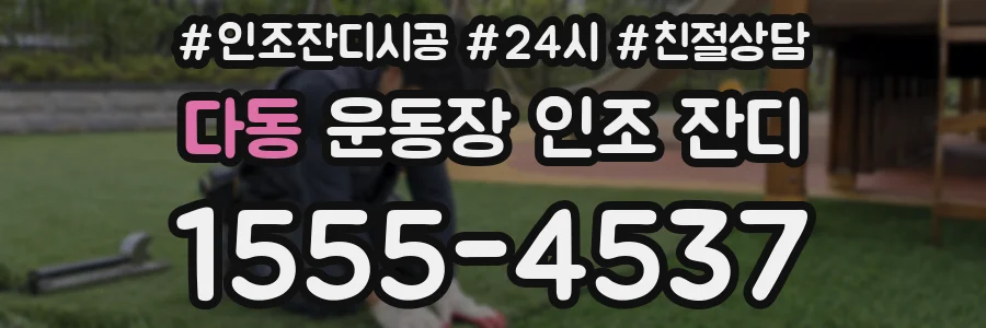 다동 운동장 인조 잔디