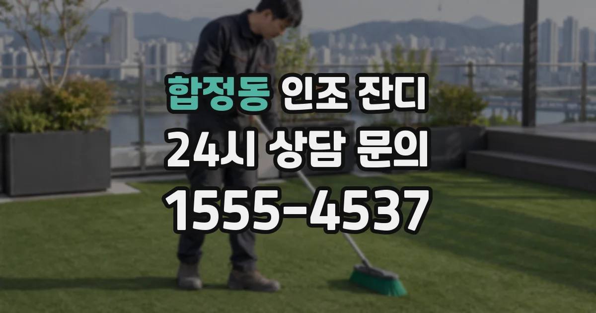 합정동 인조 잔디