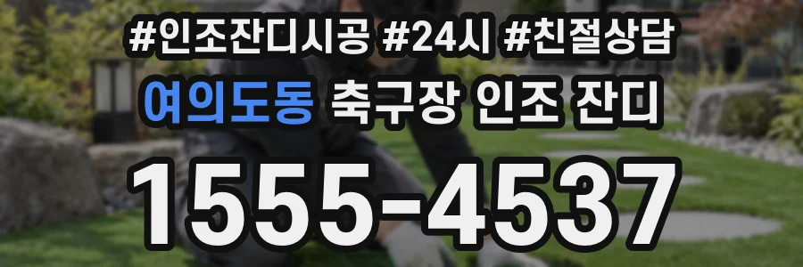 여의도동 축구장 인조 잔디