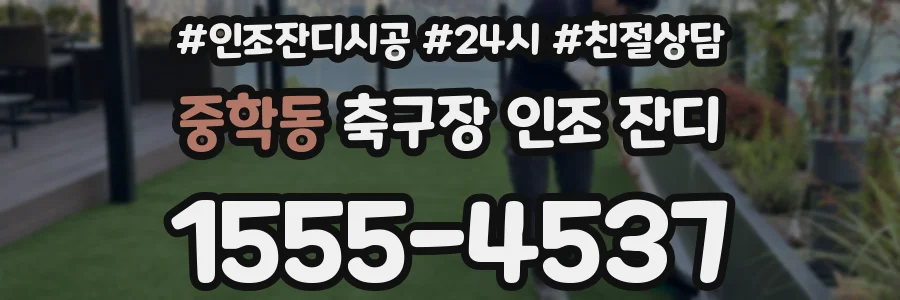중학동 축구장 인조 잔디