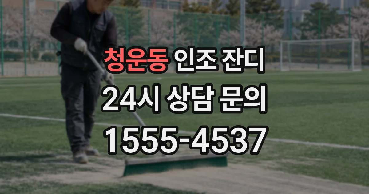 청운동 인조 잔디