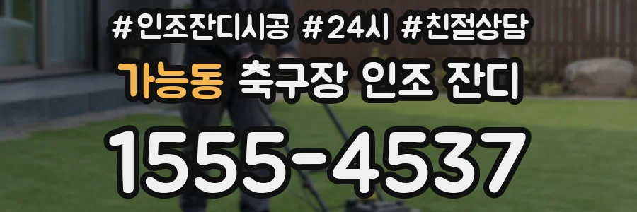 가능동 축구장 인조 잔디
