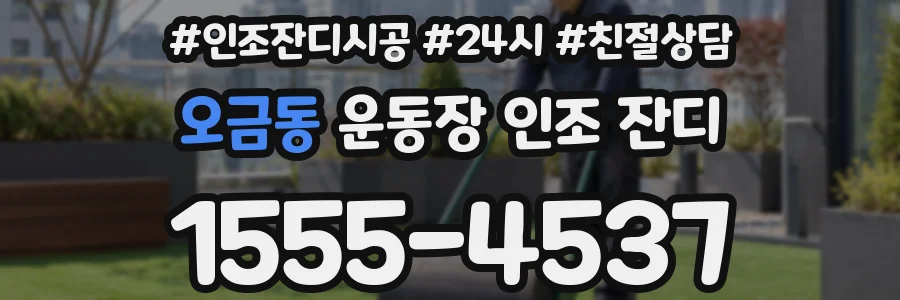 오금동 운동장 인조 잔디