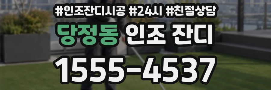 당정동 인조 잔디