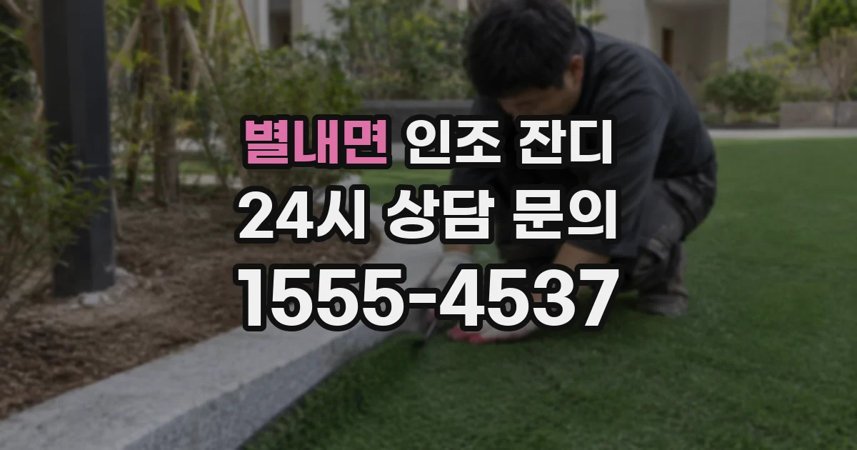 별내면 인조 잔디