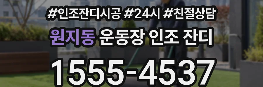 원지동 운동장 인조 잔디