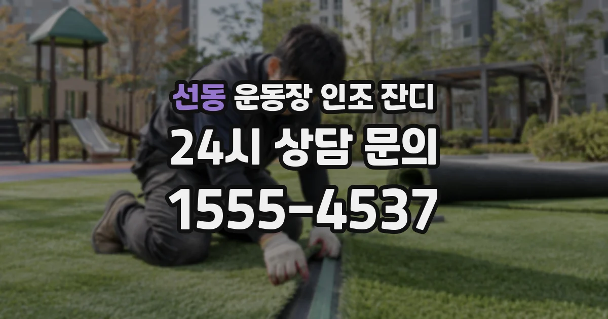 선동 운동장 인조 잔디