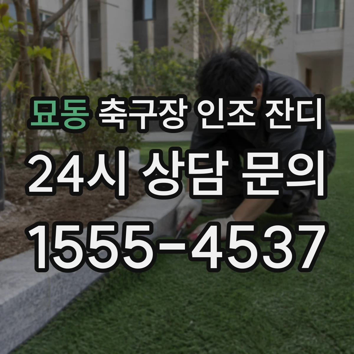 묘동 축구장 인조 잔디