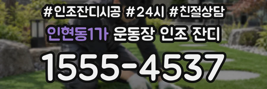 인현동1가 운동장 인조 잔디