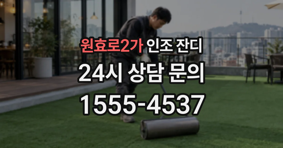 원효로2가 인조 잔디