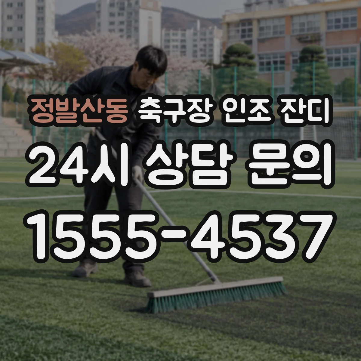 정발산동 축구장 인조 잔디