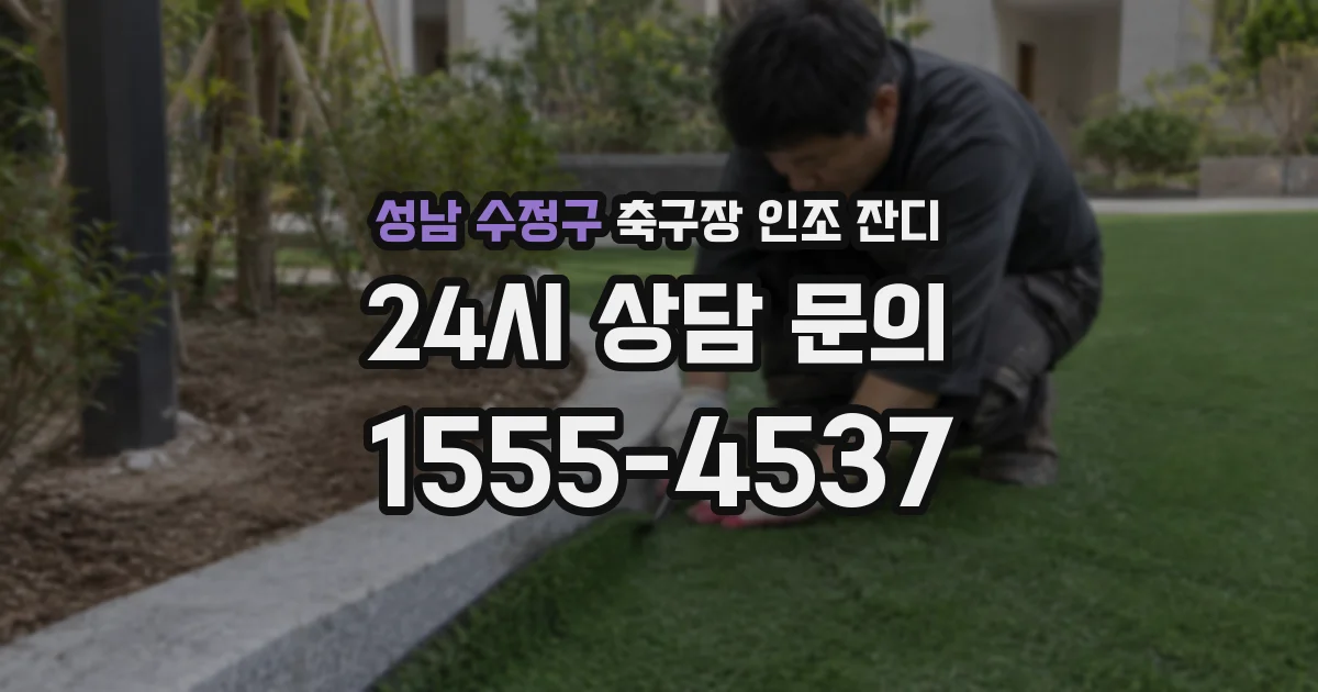성남 수정구 축구장 인조 잔디