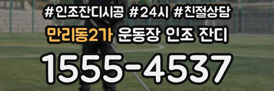 만리동2가 운동장 인조 잔디