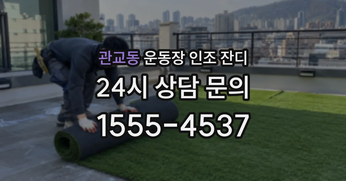 관교동 운동장 인조 잔디