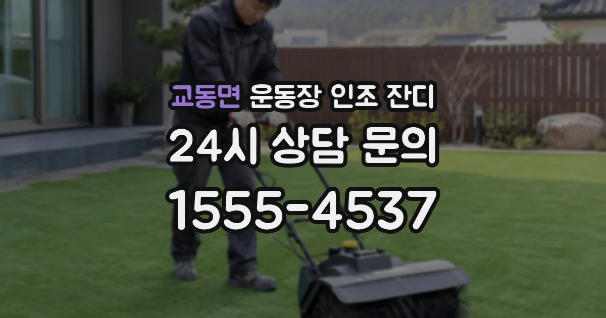교동면 운동장 인조 잔디
