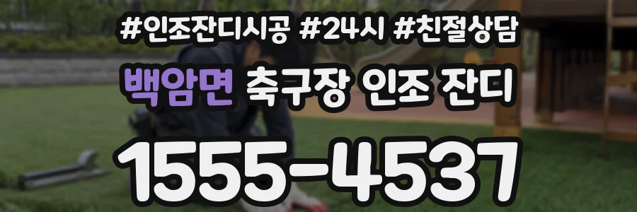 백암면 축구장 인조 잔디