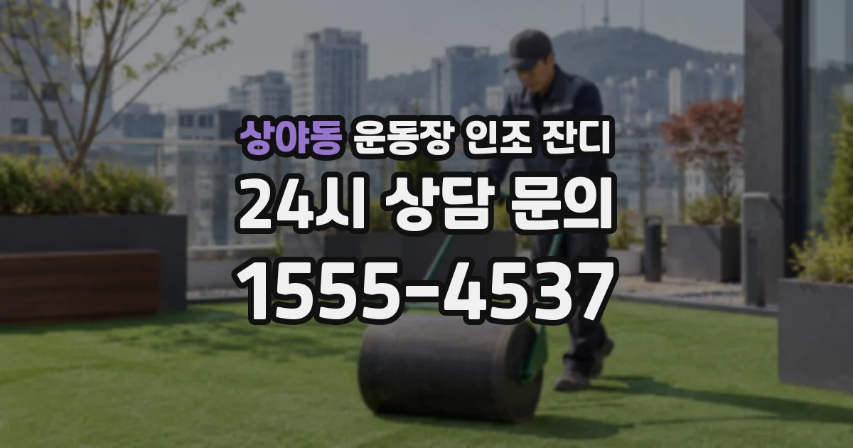 상야동 운동장 인조 잔디