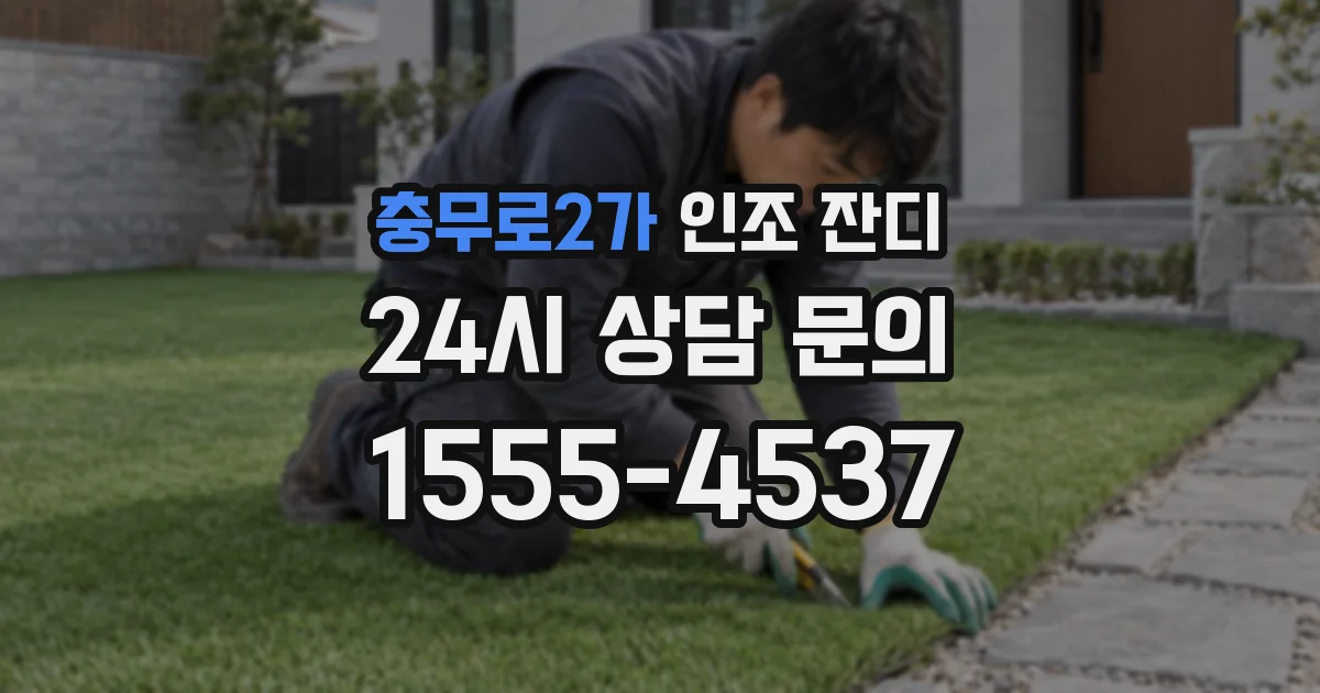 충무로2가 인조 잔디