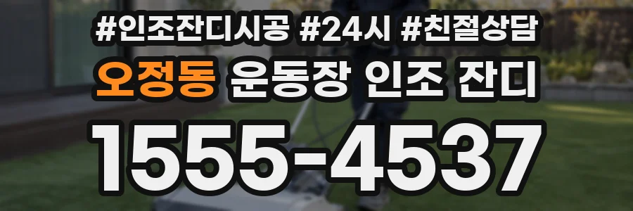 오정동 운동장 인조 잔디
