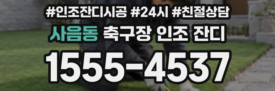 사음동 축구장 인조 잔디