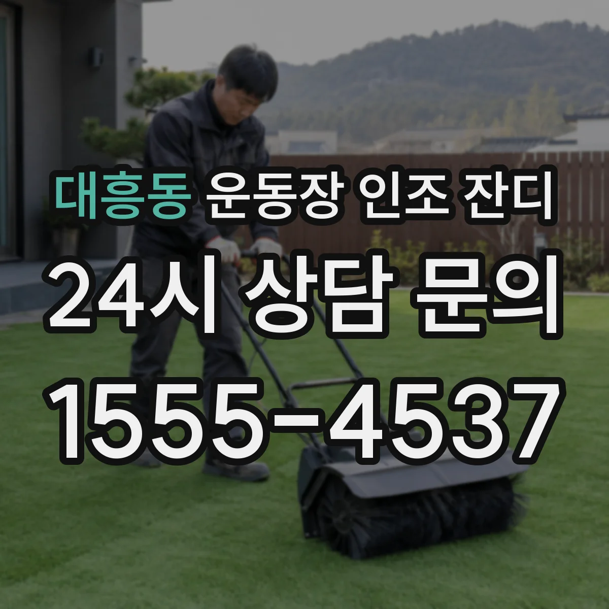 대흥동 운동장 인조 잔디