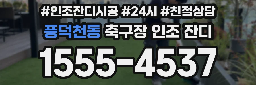 풍덕천동 축구장 인조 잔디