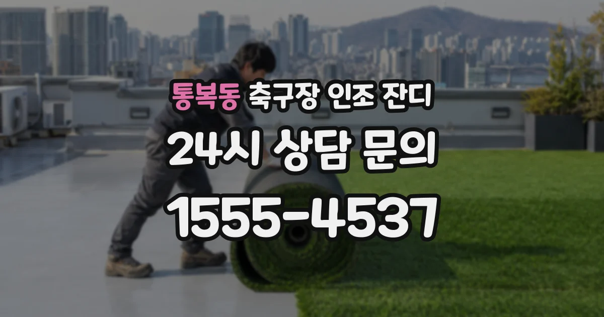 통복동 축구장 인조 잔디