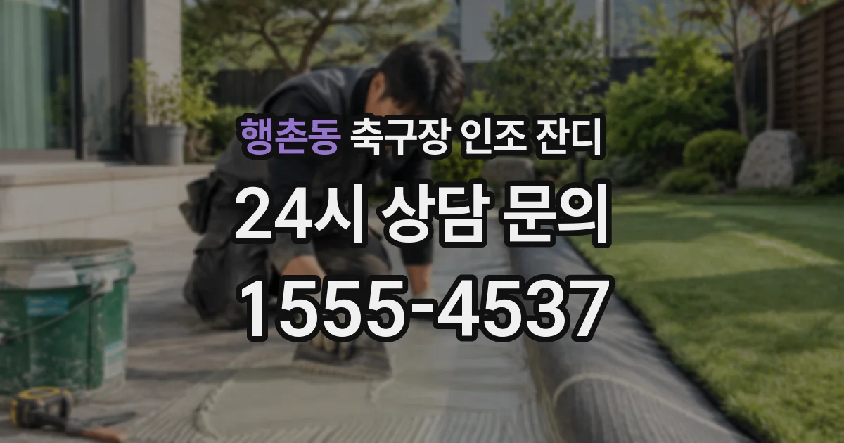 행촌동 축구장 인조 잔디