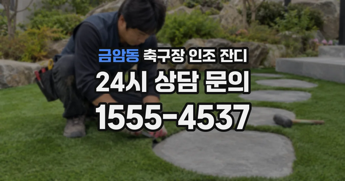 금암동 축구장 인조 잔디