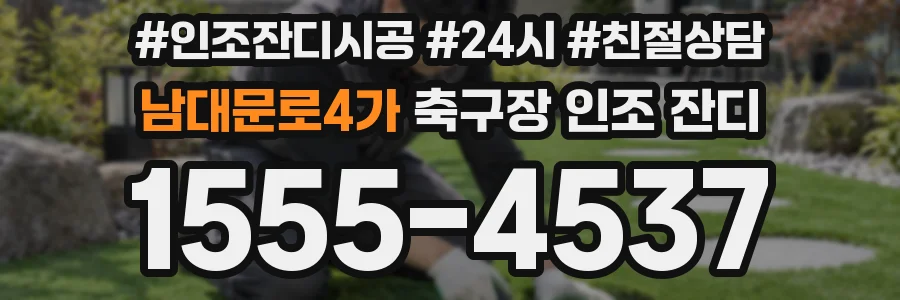 남대문로4가 축구장 인조 잔디