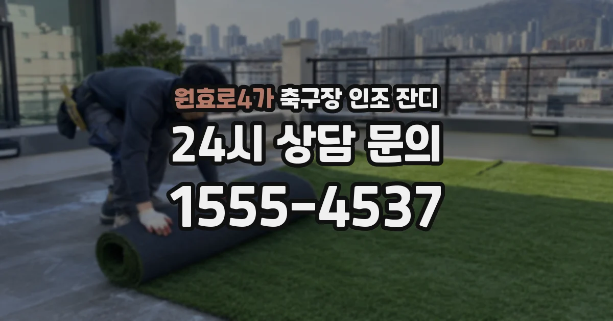 원효로4가 축구장 인조 잔디
