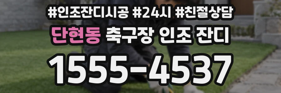단현동 축구장 인조 잔디