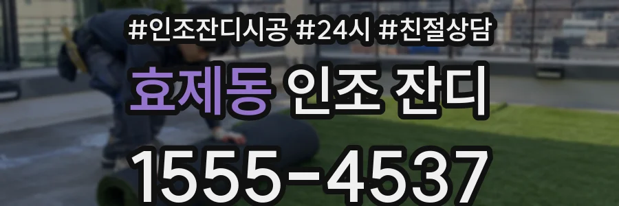 효제동 인조 잔디