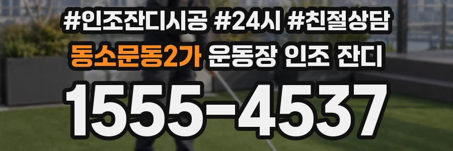 동소문동2가 운동장 인조 잔디
