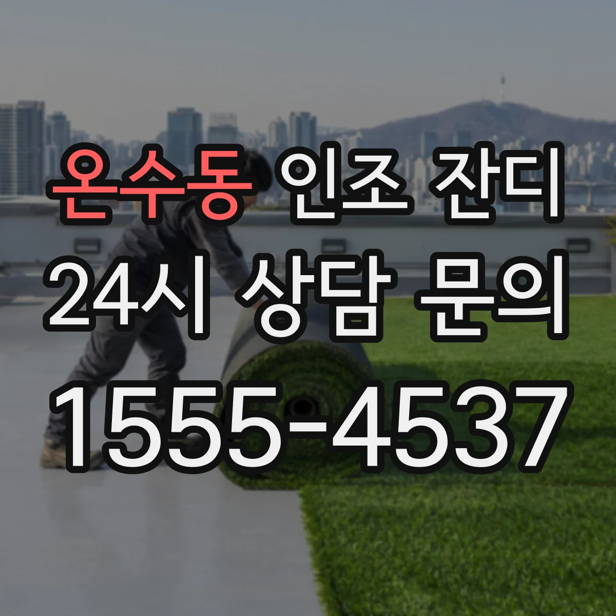 온수동 인조 잔디